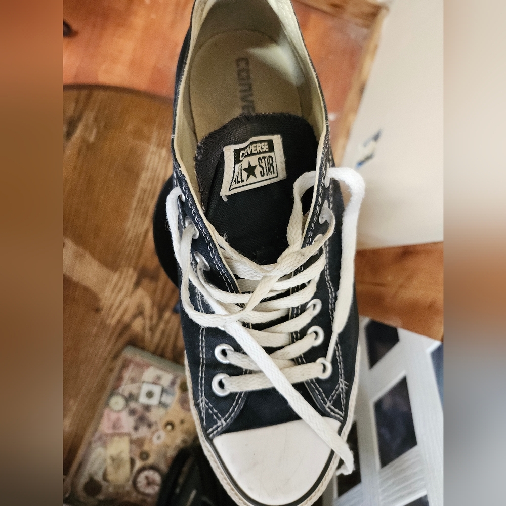Converse Black and White Low Top Sneakers